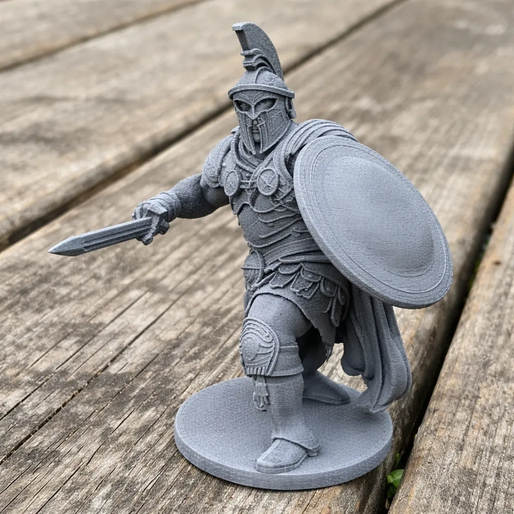 Champion of Pompeii Gladiator 3D Model .c4d .max .obj .3ds .fbx .stl .blend