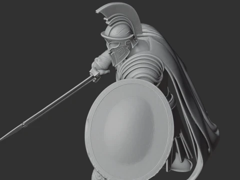 Champion of Pompeii Gladiator 3D Model