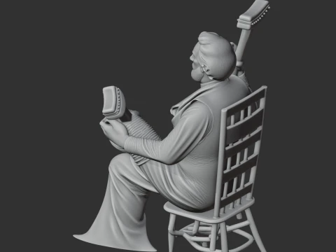 Clay Allison Cowboy Gunslinger 3D Model