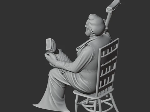 Clay Allison Cowboy Gunslinger 3D Model