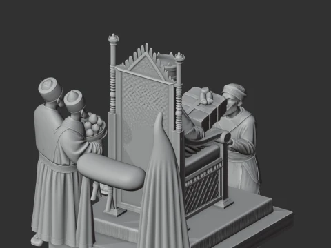 Darius I Ancient Warrior 3D Model