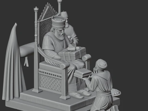 Darius I Ancient Warrior 3D Model