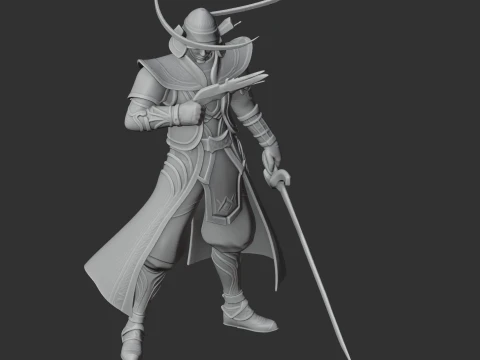 Date Masamune Samurai 3D Model