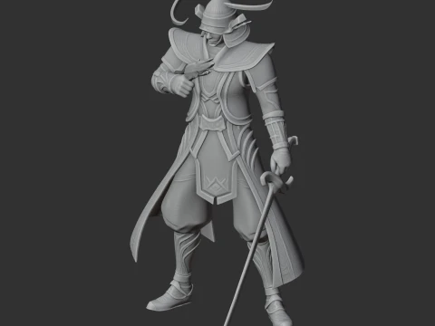 Date Masamune Samurai 3D Model