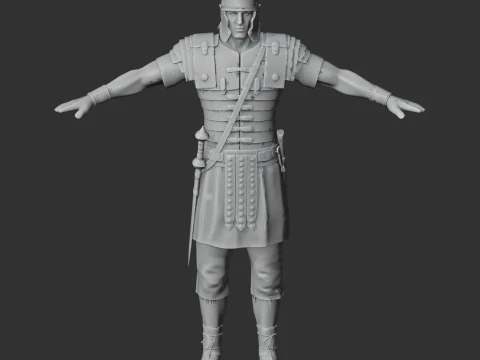 Drusus Roman Legionary 3D Model