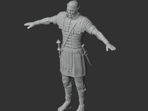 Drusus Roman Legionary 3D Model