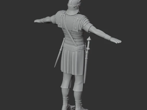 Drusus Roman Legionary 3D Model