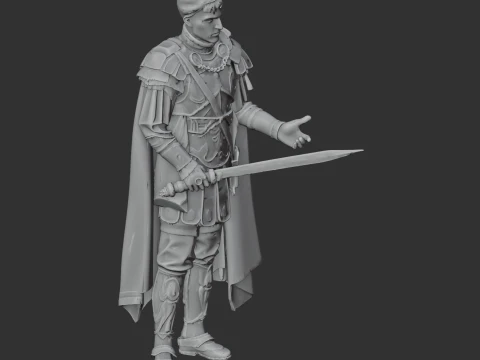 Commodus Gladiator 3D Model