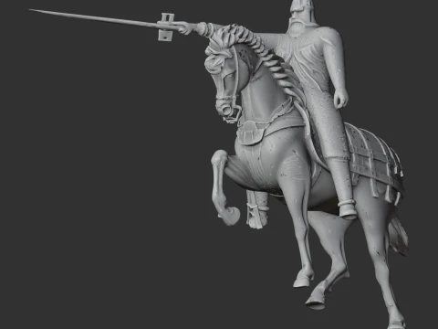 El Cid Knight 3D Model