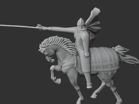 El Cid Knight 3D Model