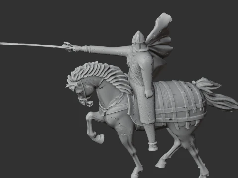El Cid Knight 3D Model