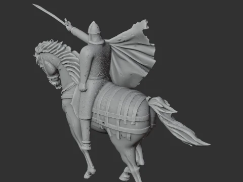 El Cid Knight 3D Model