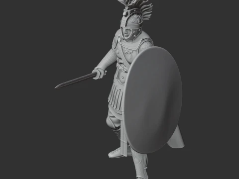 Flavius Aetius Roman Legionary 3D Model