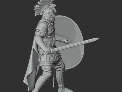 Flavius Aetius Roman Legionary 3D Model