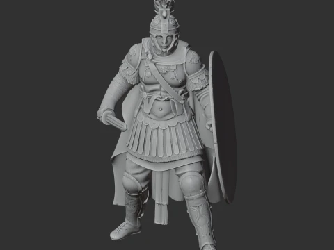 Flavius Aetius Roman Legionary 3D Model