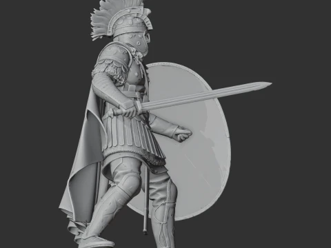 Flavius Aetius Roman Legionary 3D Model