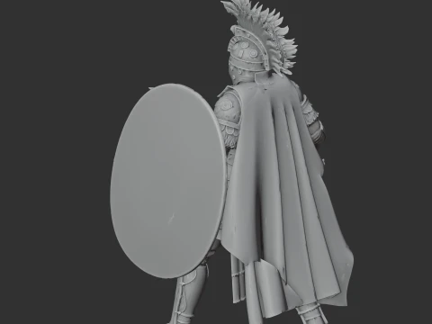 Flavius Aetius Roman Legionary 3D Model