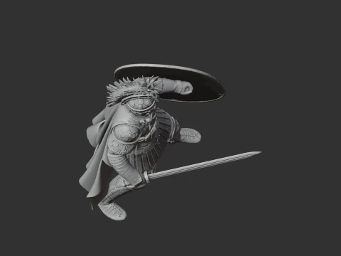 Flavius Aetius Roman Legionary 3D Model