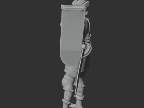 Gaius Mucius Scaevola Roman Legionary 3D Model