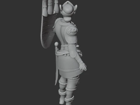 Gaius Mucius Scaevola Roman Legionary 3D Model