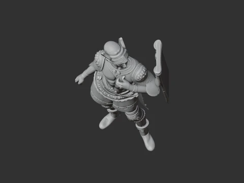 Gaius Mucius Scaevola Roman Legionary 3D Model