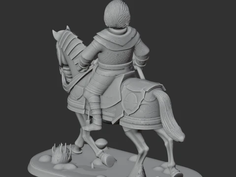 Gaston de Foix Knight 3D Model