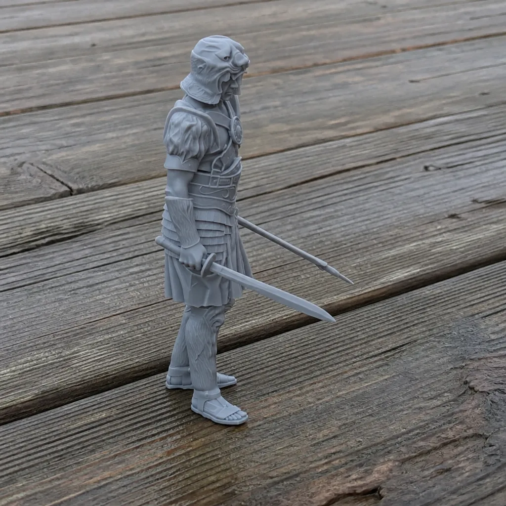 Gaul Champion Gladiator 3D Model .c4d .max .obj .3ds .fbx .stl .blend 