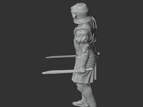Gaul Champion Gladiator 3D Model
