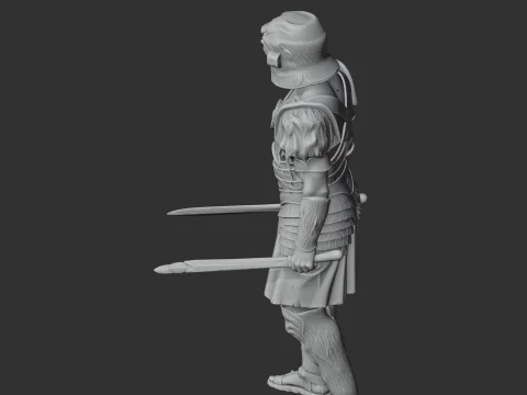 Gaul Champion Gladiator 3D Model