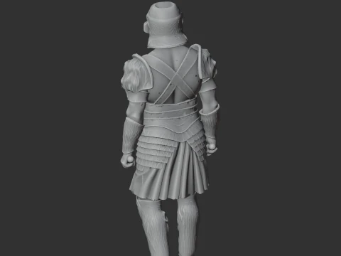 Gaul Champion Gladiator 3D Model