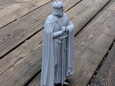 Godfrey of Bouillon Knight 3D Model