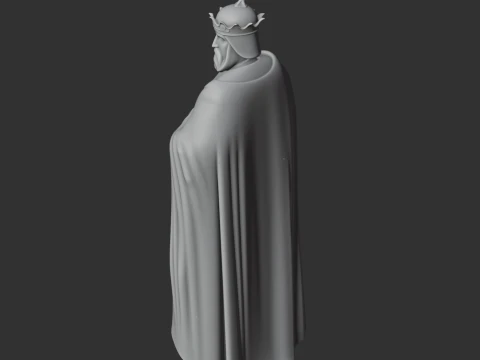 Godfrey of Bouillon Knight 3D Model