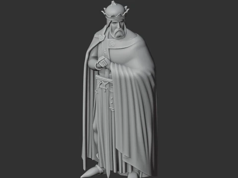 Godfrey of Bouillon Knight 3D Model