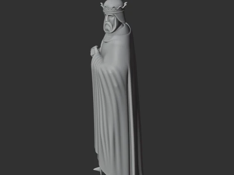 Godfrey of Bouillon Knight 3D Model