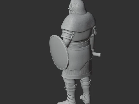 Halfdan gnarsslon Viking 3D Model