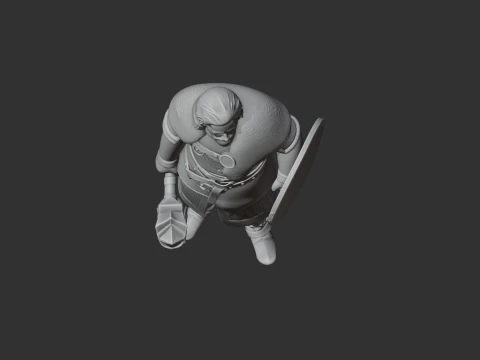 Halfdan gnarsslon Viking 3D Model