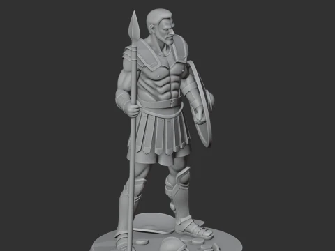 Hector Ancient Warrior 3D Model