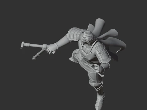 Hojo Ujiyasu Samurai Classic 3D Model