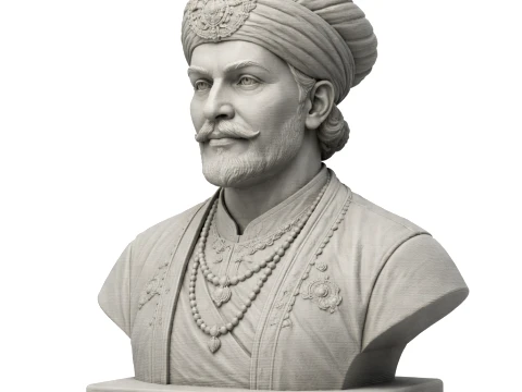Akbar the Great Bust 3D Model