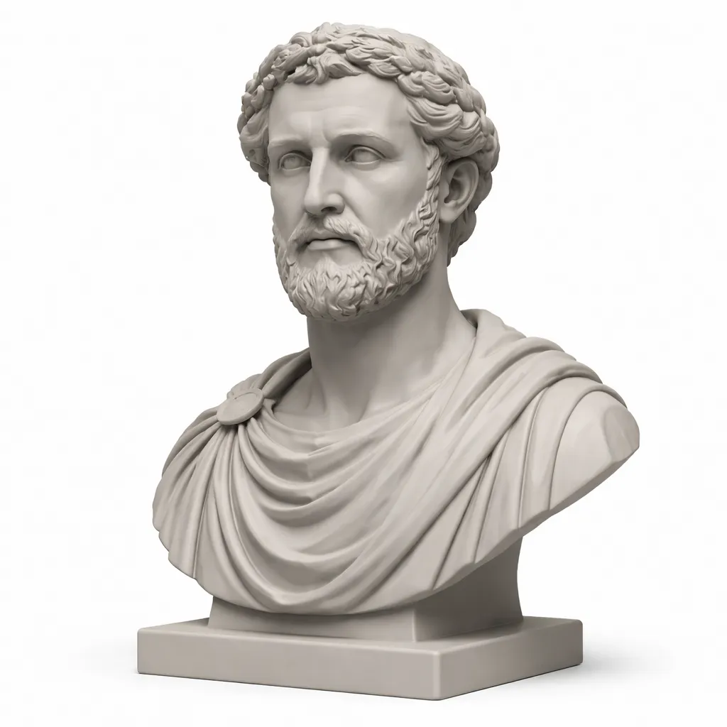 Antoninus Pius Bust 3D Model .c4d .max .obj .3ds .fbx .stl .blend 