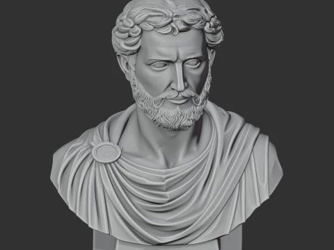 Antoninus Pius Bust 3D Model