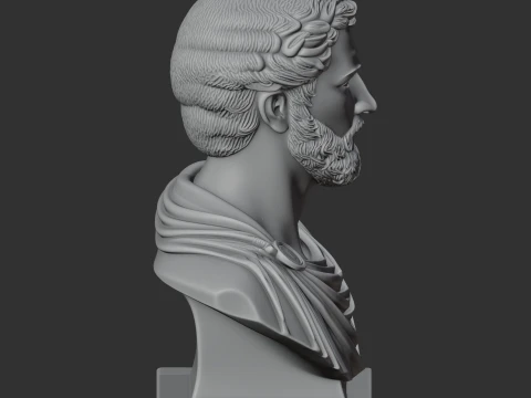 Antoninus Pius Bust 3D Model