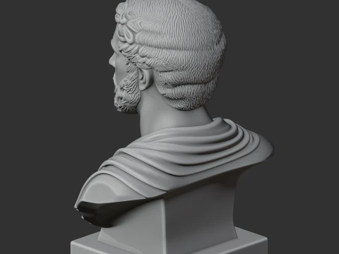Antoninus Pius Bust 3D Model