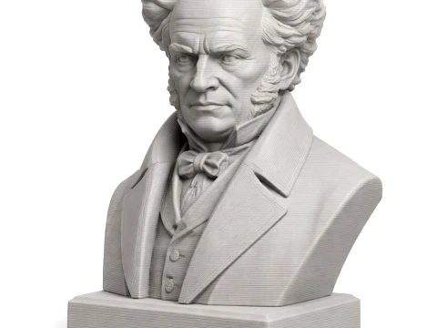 アルトゥール・ショーペンハウアーの胸像 3Dモデル