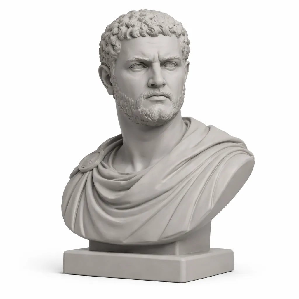 Caracalla Bust 3D Model .c4d .max .obj .3ds .fbx .stl .blend