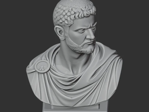Caracalla Bust 3D Model