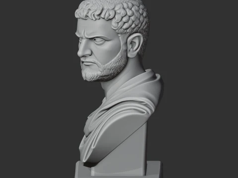 Caracalla Bust 3D Model