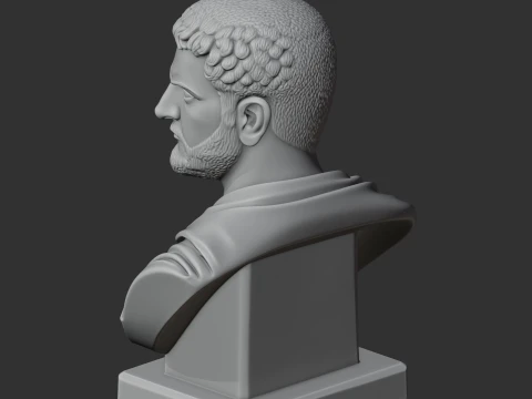 Caracalla Bust 3D Model