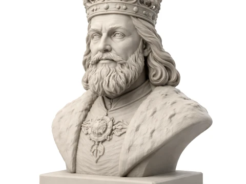 Casimir le Grand Buste Modèle 3D