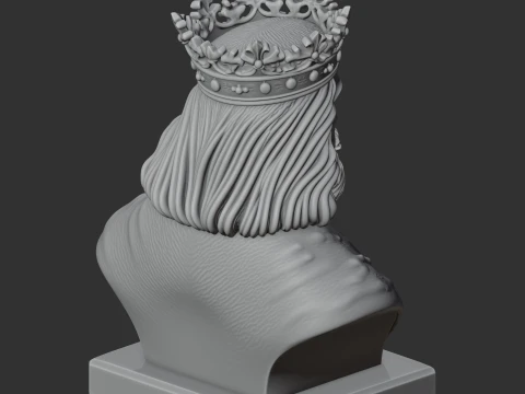 Casimir the Great Bust 3D Model